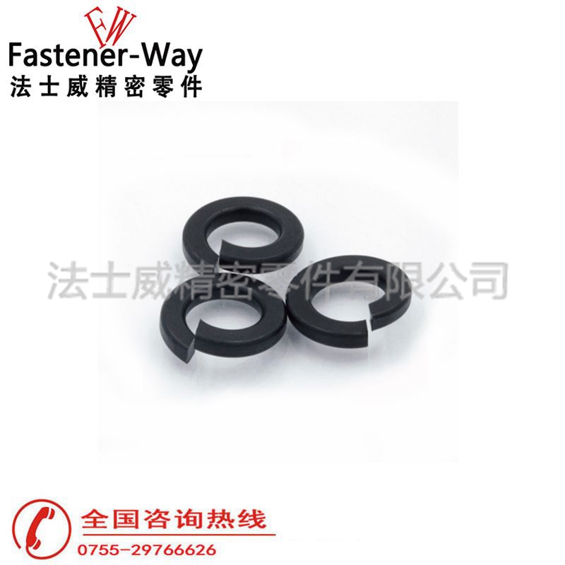 碳鋼鍍鋅發黑DIN127彈墊 開口彈簧墊圈4